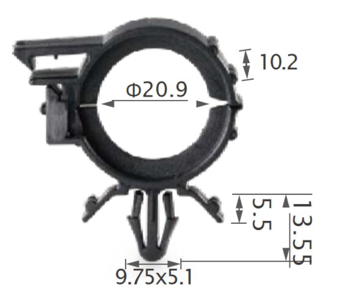 25pcs Ford Tube & cable routing clip