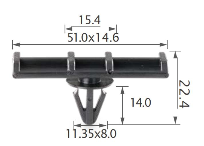 25pcs Ford Side moulding