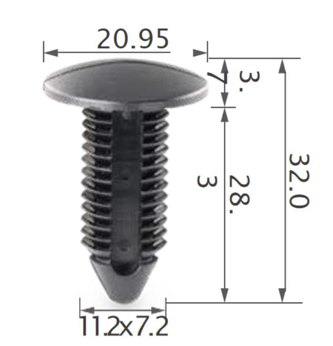 25pcs Ford Hood lock, front