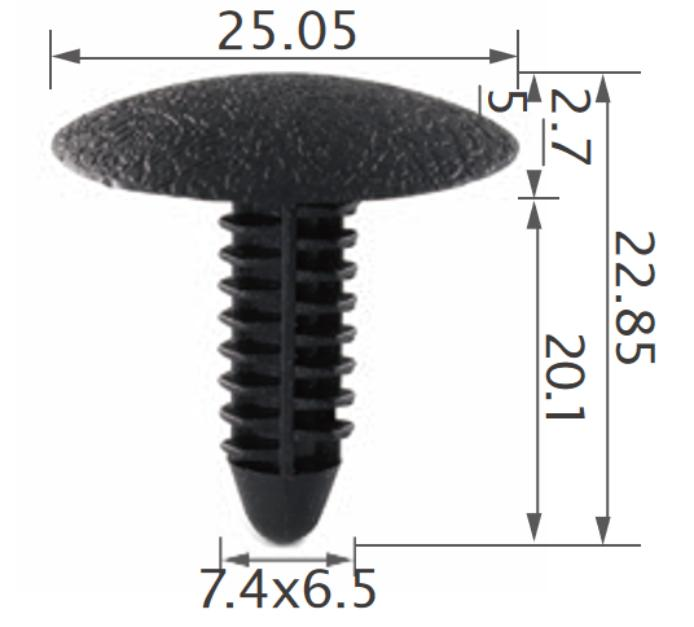 25pcs Ford Hood insulation