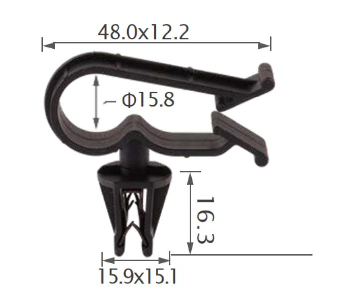 25pcs Ford Tube & cable routing clip