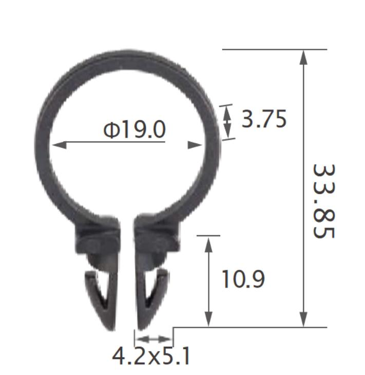 25pcs Ford Tube & cable routing clip