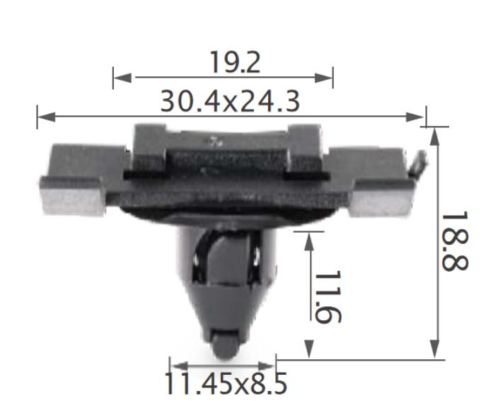 25PCS TOYOTA Side moulding