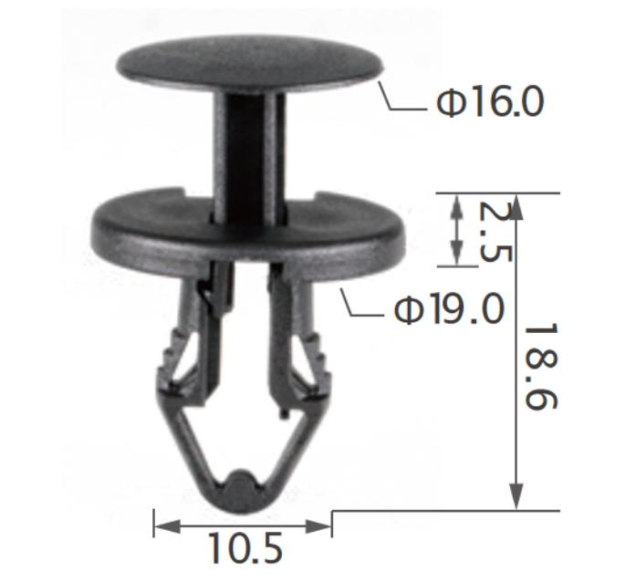 25pcs Ford PUSH TYPE RETAINER