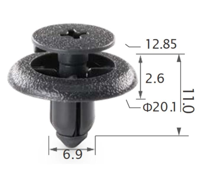 25PCS TOYOTA Floor attachment, rear panel
