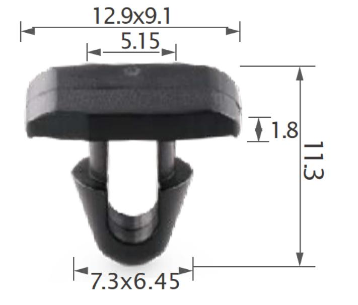 25PCS TOYOTA Hood, splash guard