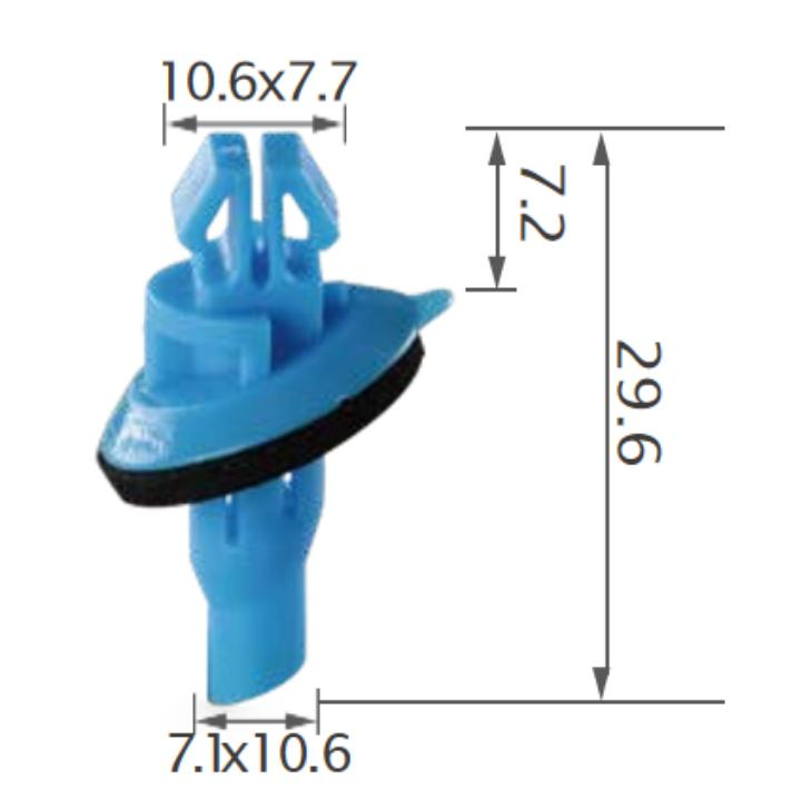 25PCS TOYOTA Side moulding