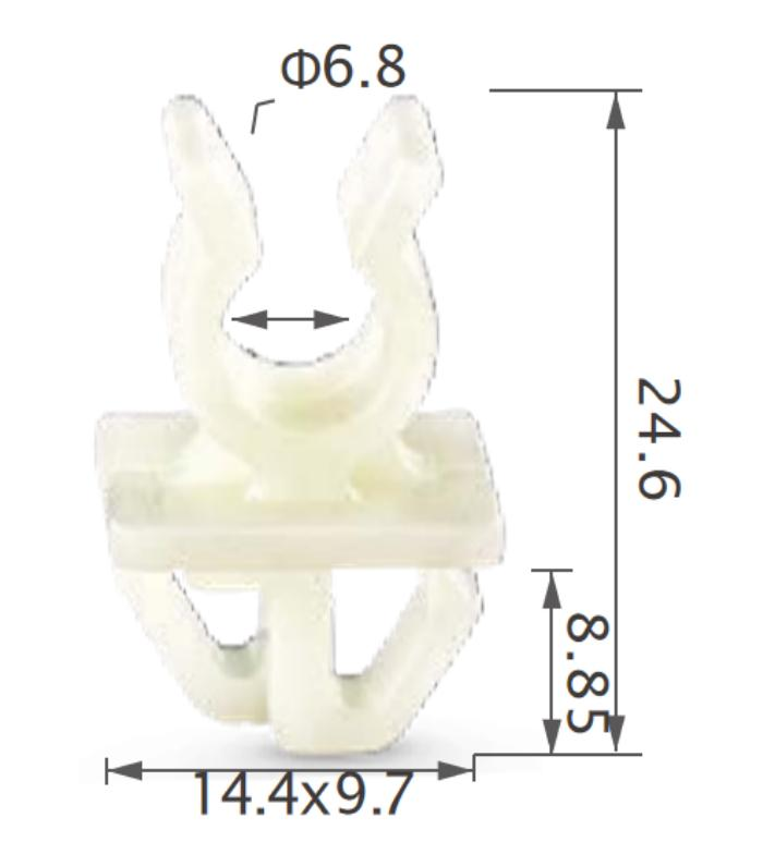 25PCS TOYOTA Hood prop rod support