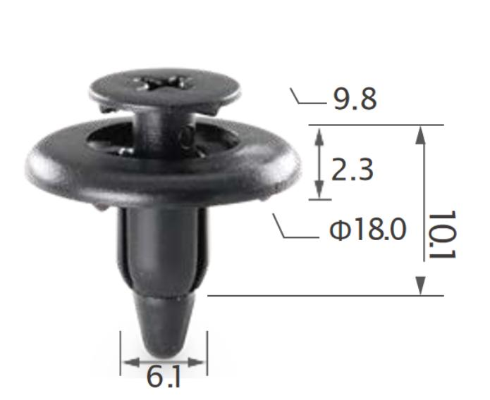 25PCS TOYOTA Expanding retainer