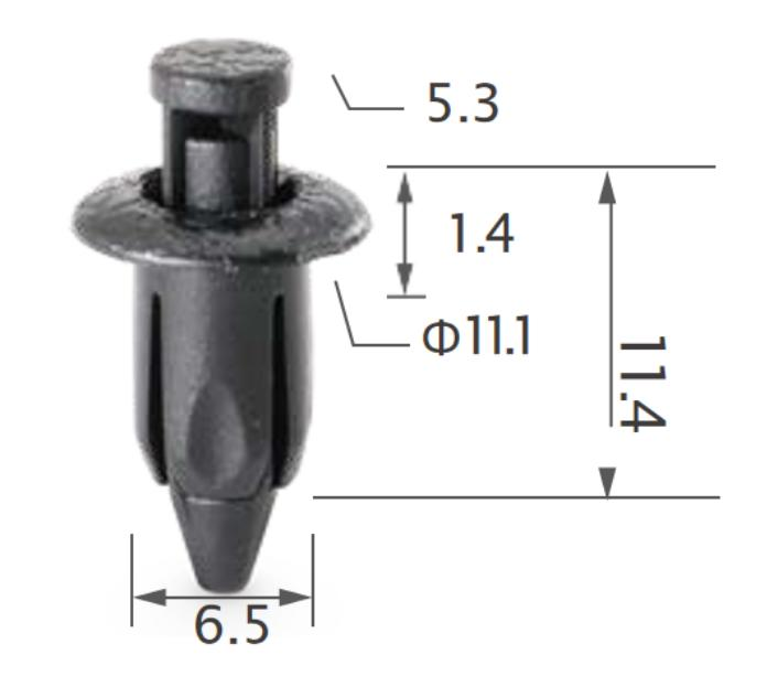 25PCS TOYOTA Expanding retainer