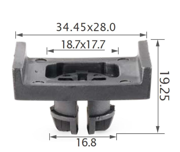 25PCS TOYOTA Rocker panel, side moulding