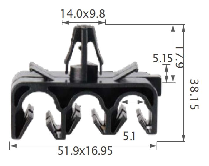 25PCS TOYOTA Tube & cable routing clip