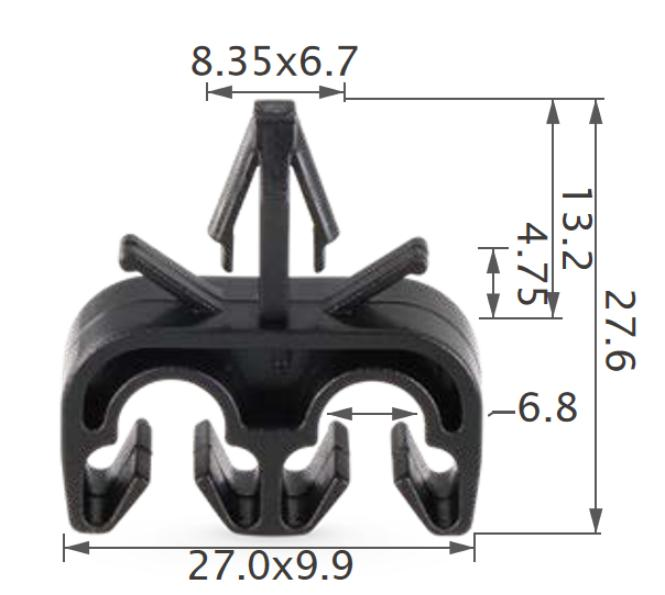 25PCS TOYOTA Tube & cable routing clip