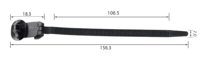 25PCS TOYOTA Arrow slot tie