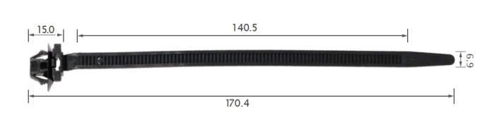 25PCS TOYOTA Arrow slot tie