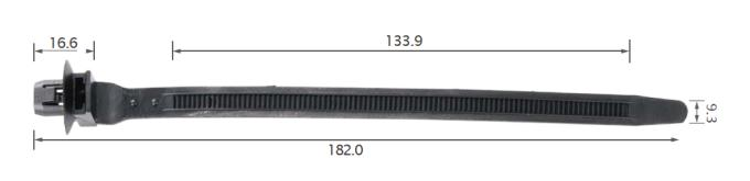 25PCS TOYOTA Arrow slot tie
