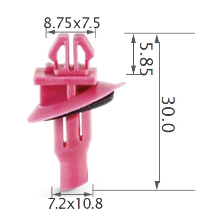 25PCS TOYOTA Side moulding, fender flare, rocker panel