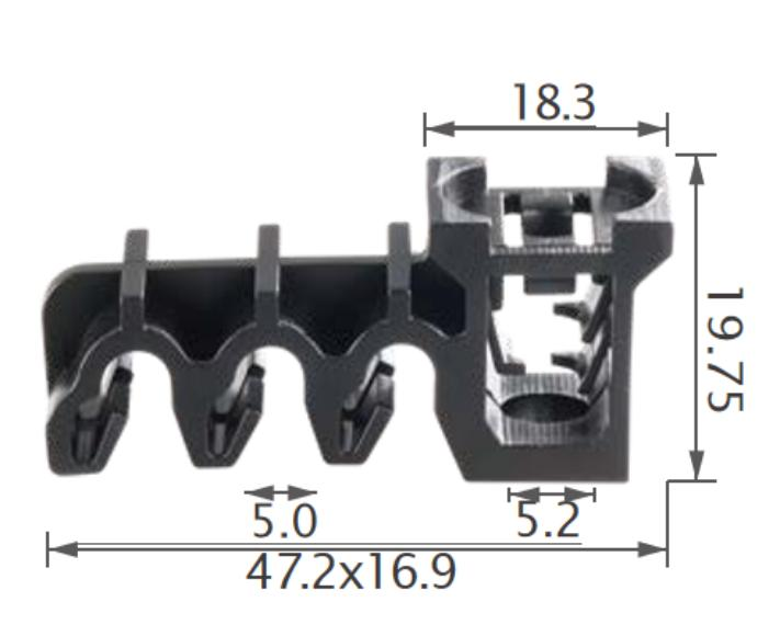 25PCS TOYOTA Tube & cable routing clip