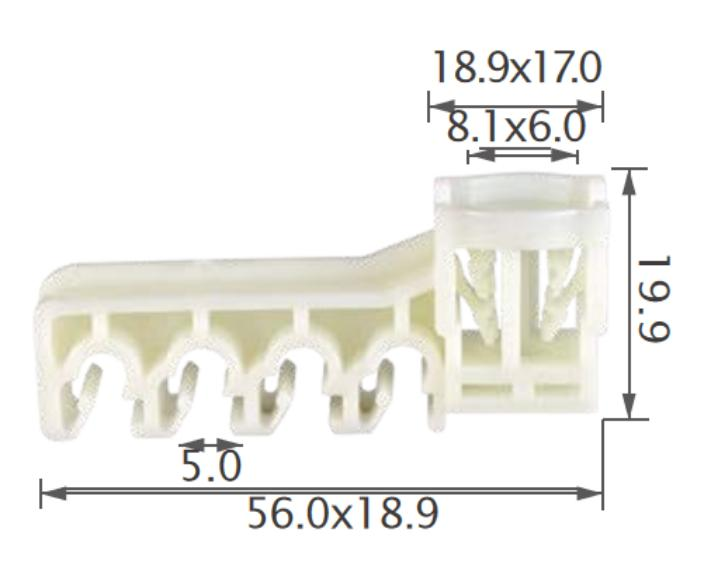 25PCS TOYOTA Tube & cable routing clip