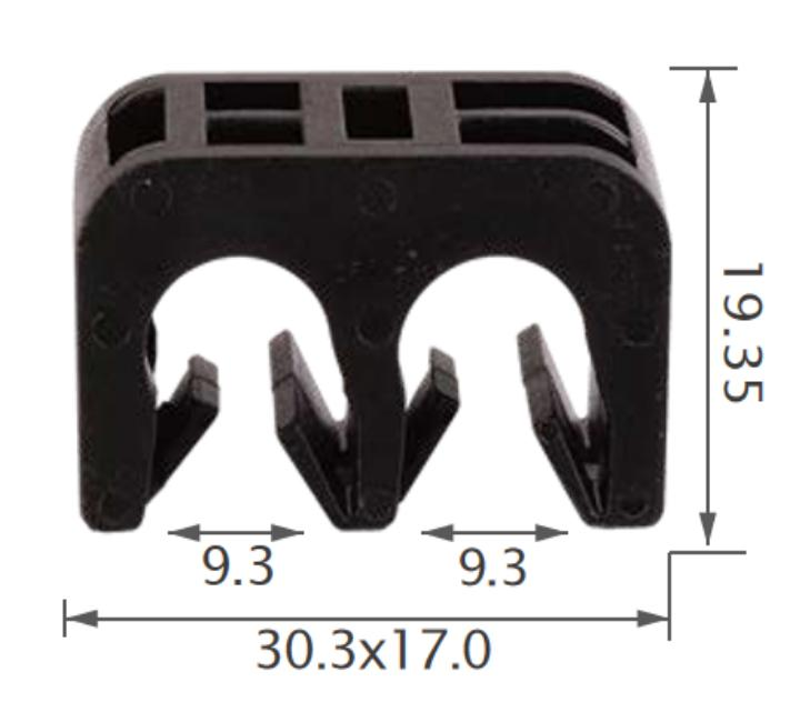 25PCS TOYOTA Tube & cable routing clip