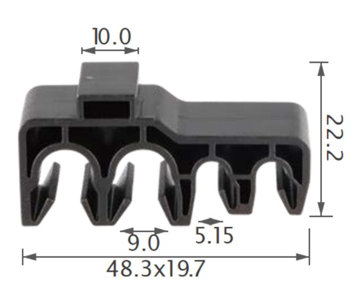 25PCS TOYOTA Tube & cable routing clip