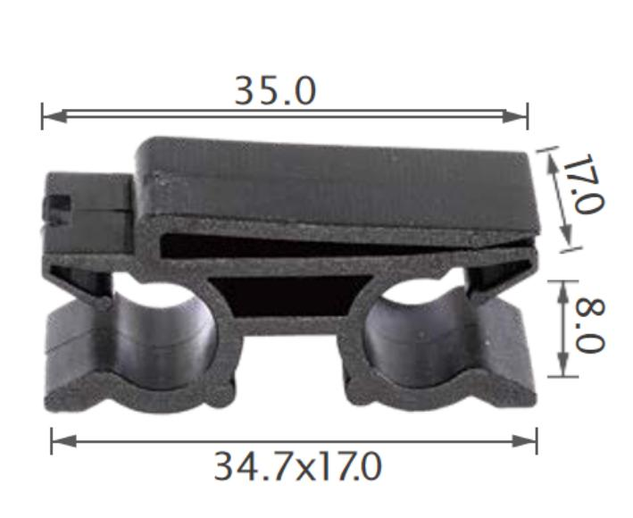 25PCS TOYOTA Tube & cable routing clip