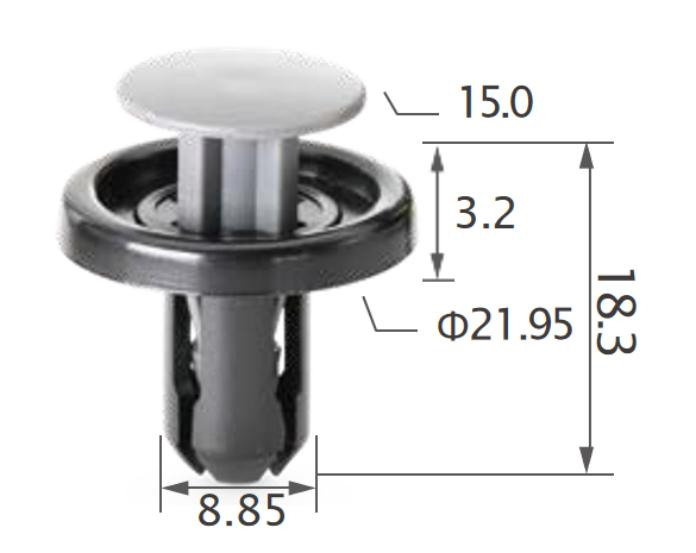 25PCS TOYOTA Expanding retainer