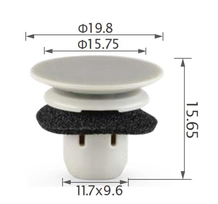25PCS TOYOTA Side moulding