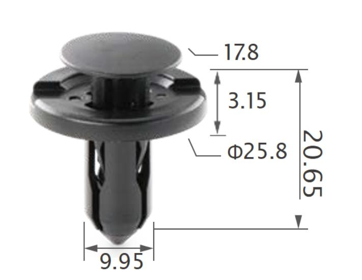 25PCS TOYOTA Rocker panel, garnish moulding