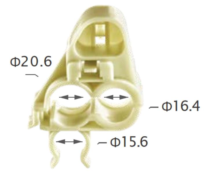 25PCS TOYOTA Tube & cable routing clip