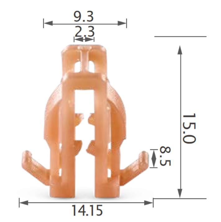 25PCS TOYOTA Instrument & side panel clip