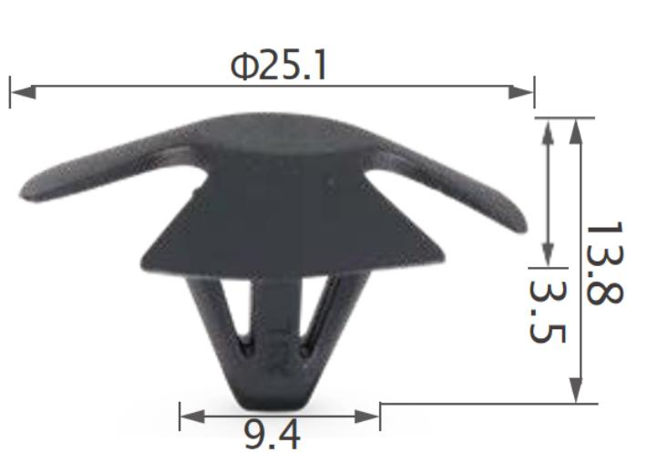 25PCS TOYOTA Hood insulation