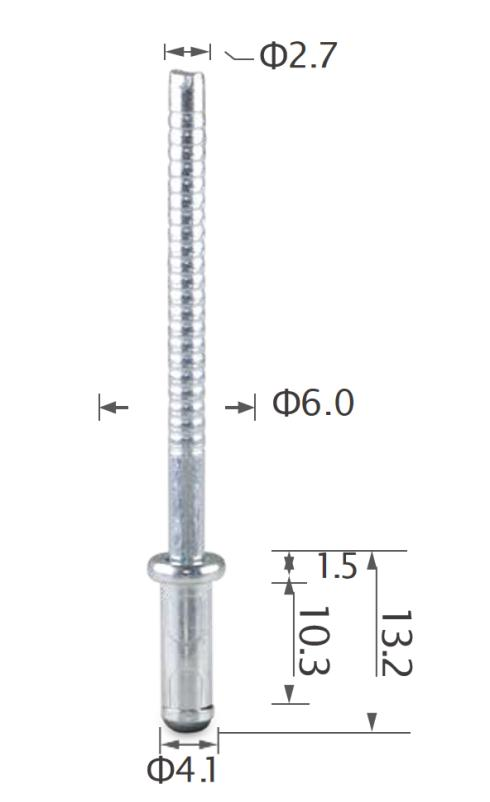 25PCS TOYOTA Steel rivet & mandrel