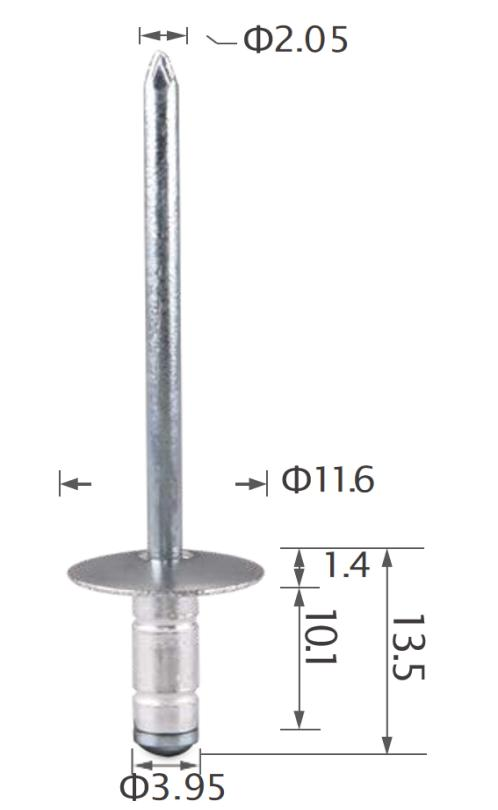25PCS TOYOTA Aluminum rivet