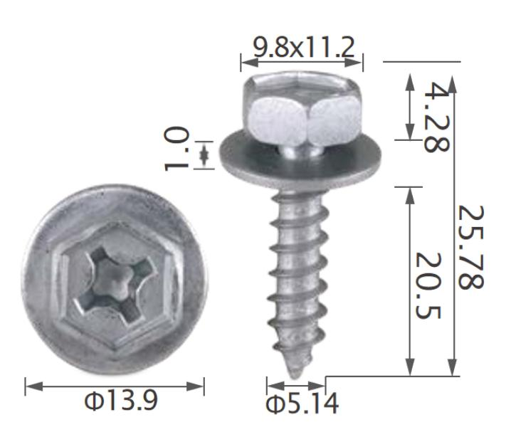 25PCS TOYOTA Genuine screw