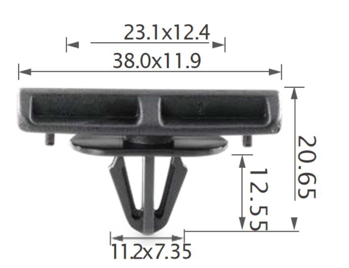 25pcs-chrysler-side-moulding,-rocker-panel