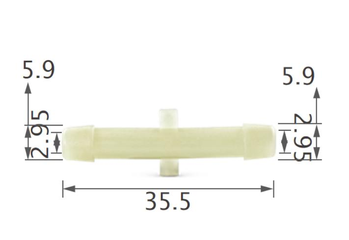 25pcs-chrysler-straight-connector