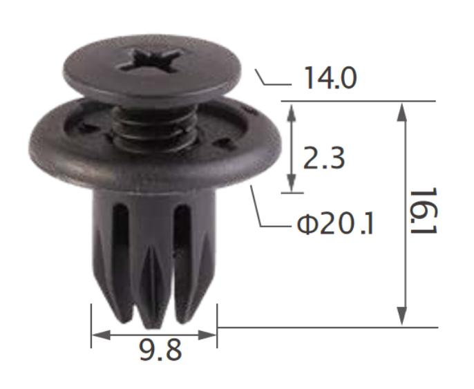 25pcs-chrysler-front-bumper,-side-moulding