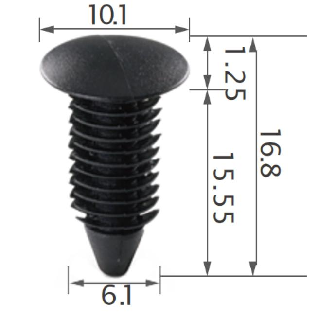25pcs-chrysler-weatherstrip,-seat