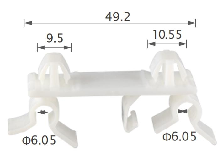 25pcs-chrysler-pillar,tube-cable-routing-clip