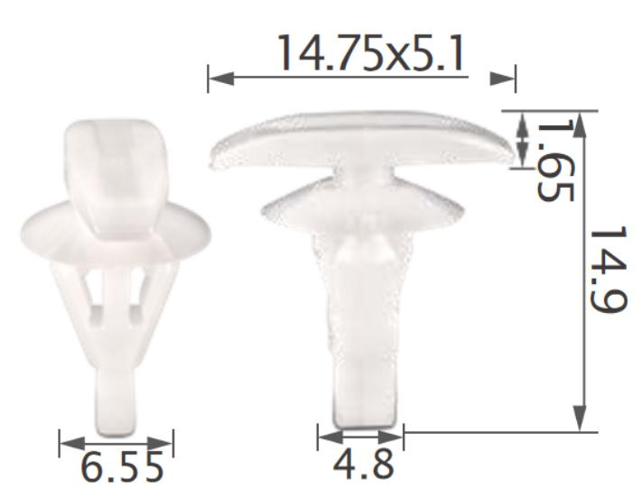 25PCS HONDA Front and rear door weatherstrip