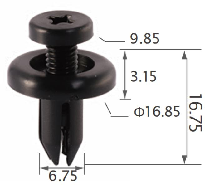 25PCS HONDA Splash guard, floor attachment