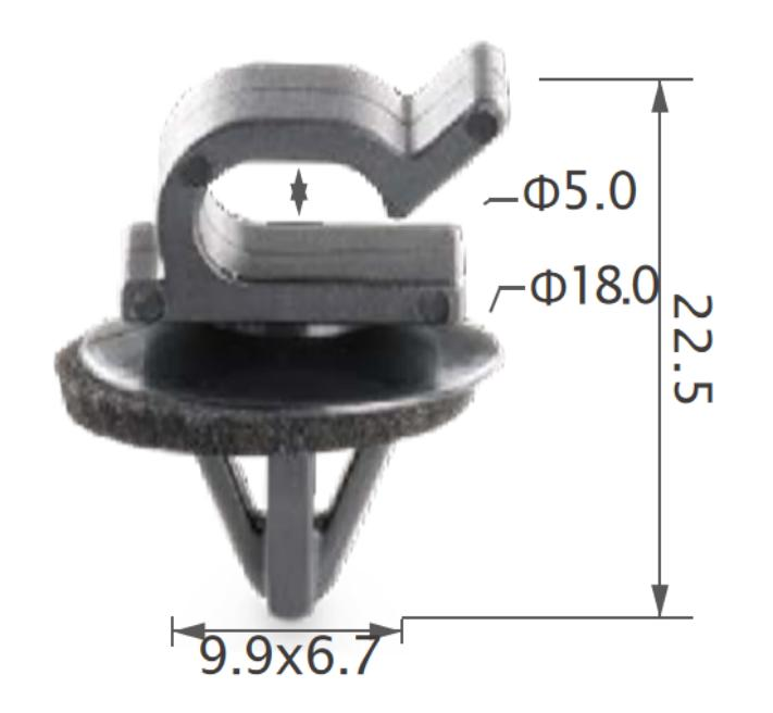 25PCS HONDA Side moulding, rear panel