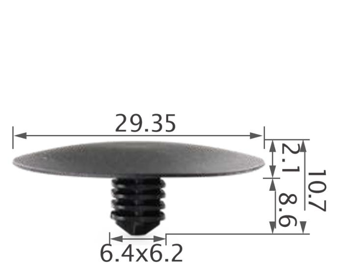 25PCS HONDA Hood insulation