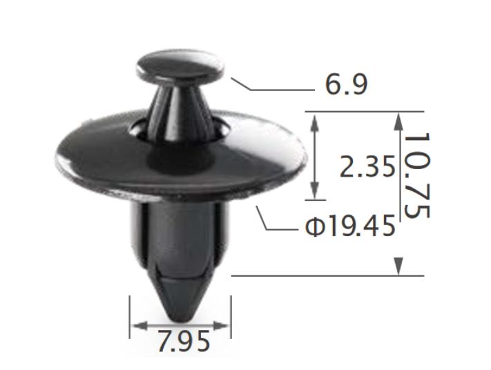 25PCS HONDA Side moulding, windshield, splash guard, fender, floor attachment