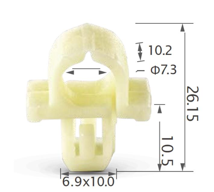 25PCS HONDA Tube & cable routing clip