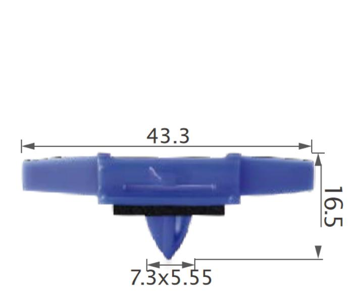 25PCS HONDA Window drip moulding