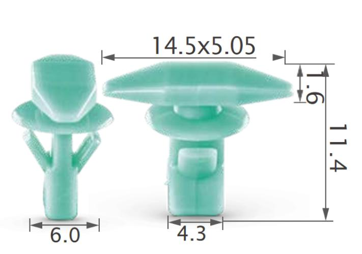 25PCS HONDA Instrument & side panel clip