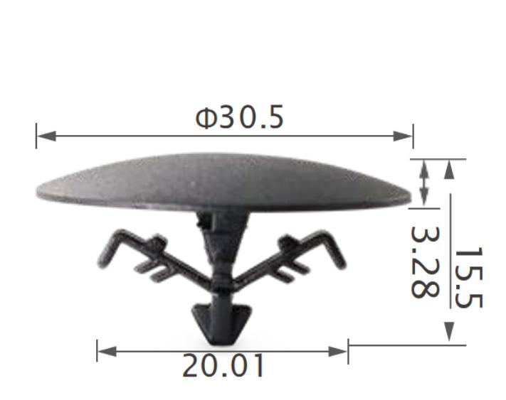 25PCS HONDA Hood insulation