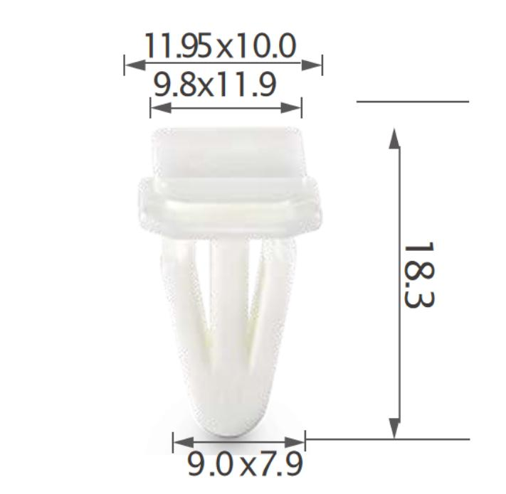 25PCS HONDA Side moulding